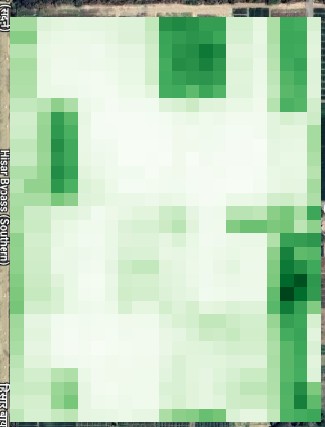Crop health monitoring on satellite image